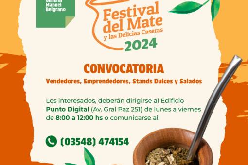 En Valle Hermoso se realizará el Festival del Mate y las Delicias Caseras
